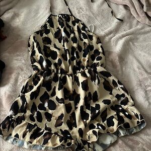 Leopard Print Romper